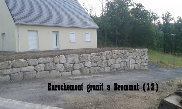 Enrochement granit Brommat